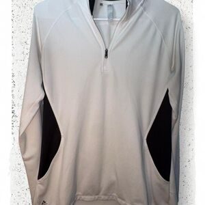 Men’s Subaru Adidas  collab white quarter zip sweatshirt Size L #golf